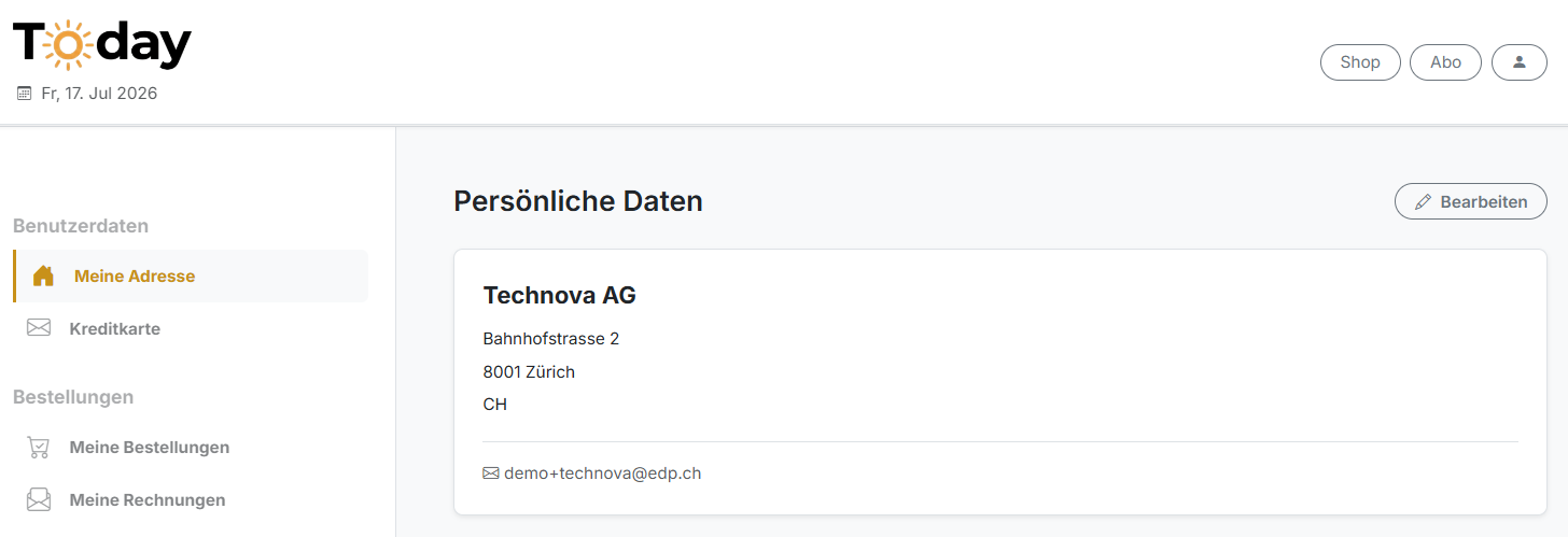 Persönliche Daten